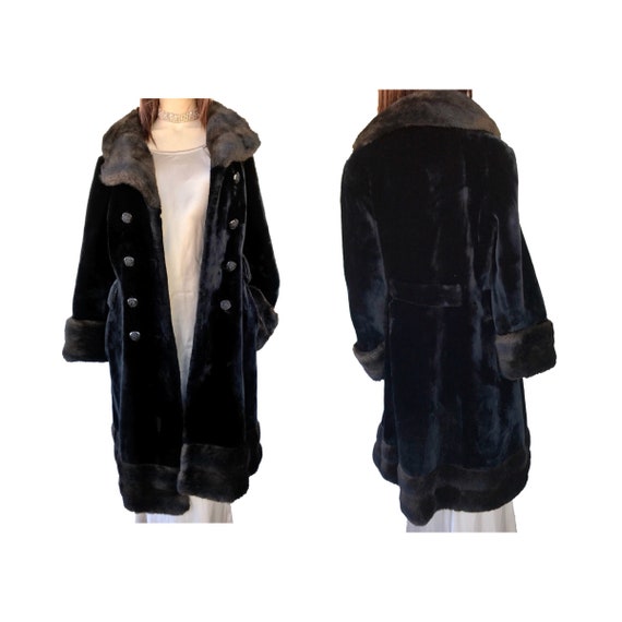 Faux Fur Coat Russian Princess Coat 1970's Vintage