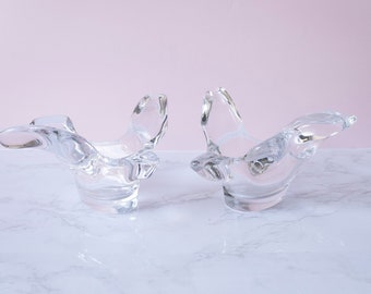 Fine Crystal Bird in Flight By Princess House-Spoon Rest/Dish