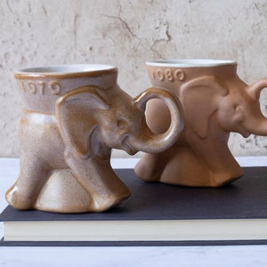 Vintage Frankoma GOP Republican Party Elephant Mugs Sold Individually, Pick Your Favorite!