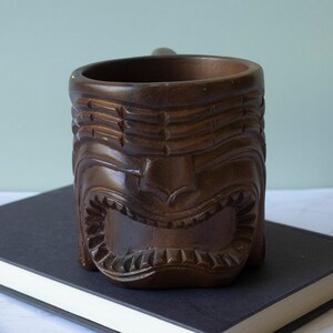 Vintage Wooden Paul Marshall Tiki Mug