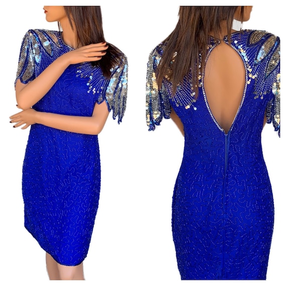 Sequined Scala Dress-Winged Dress/Athena/Goddess/… - image 1