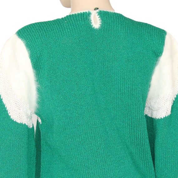 Vintage Angora Embellished Sweater-Christine 1980… - image 5