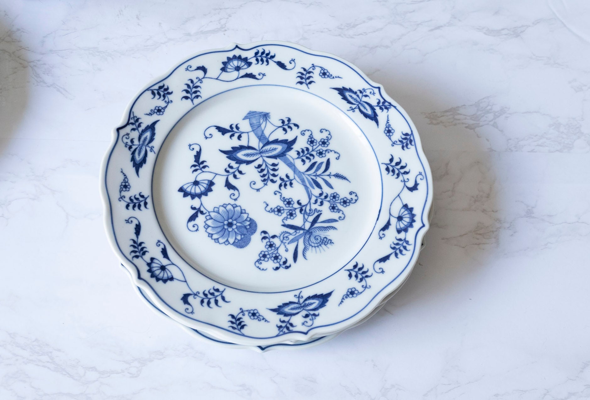 Vintage Blue Danube Salad/dessert Plates 8 1/4