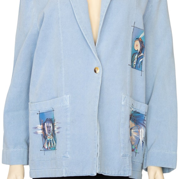 Western Jacket Arizona Jones Hand Painted Native American