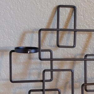 Mid Century Modern Cast Iron Wall Candle Sconce - Etsy