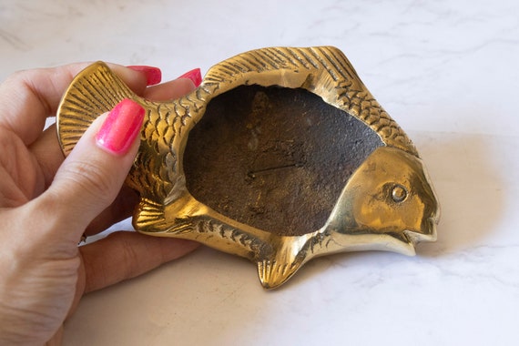 Fish Ashtray, Made of Heavy Solid Brass - Etsy