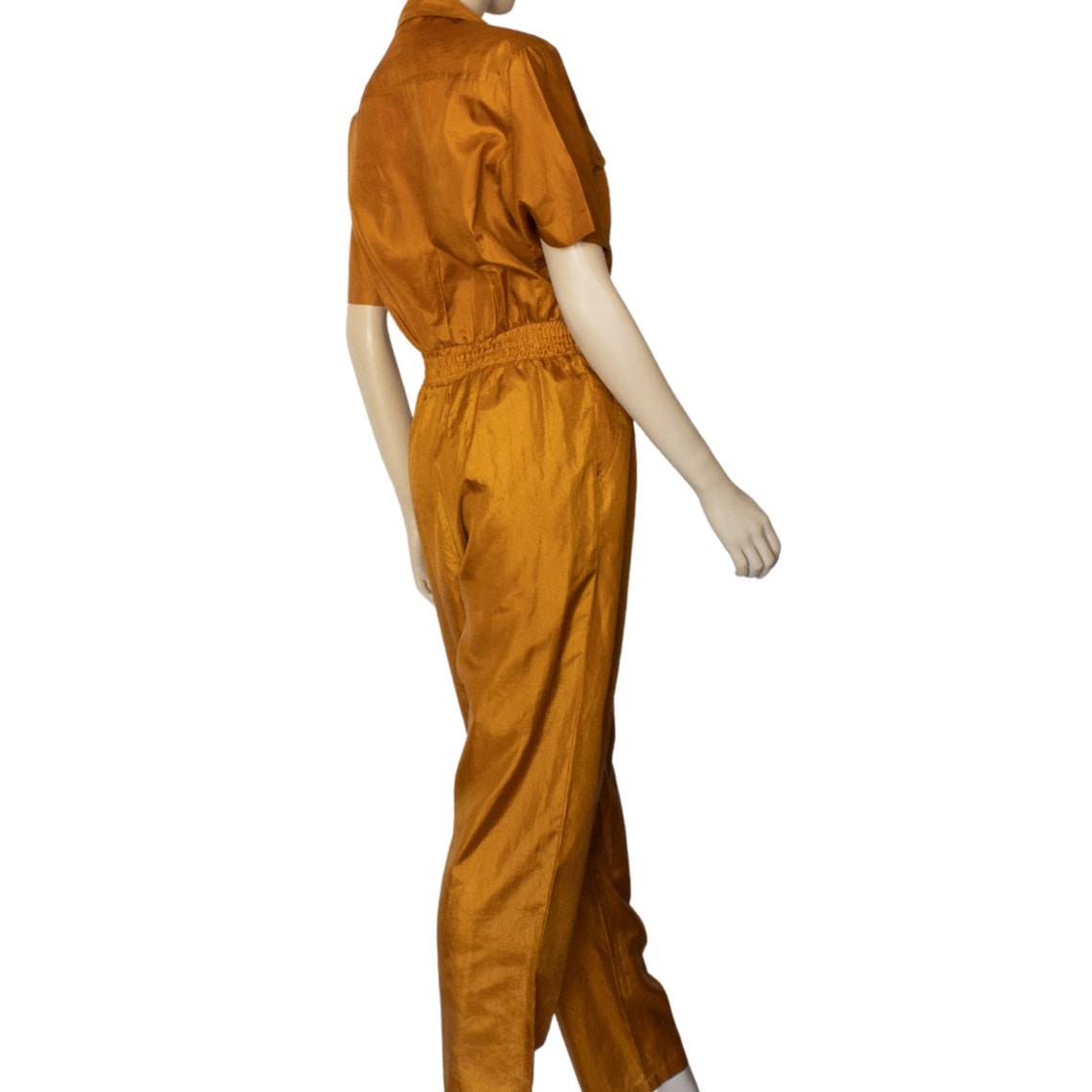 80's Orange Laura Jayne Collection Jumpsuit Size M Etsy