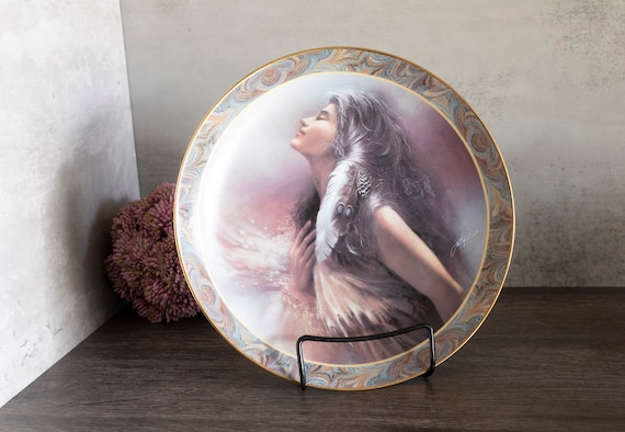 洋書 BRADFORD EXCHANGE Vintage 1994 the Bradford Exchange From the NATIVE Beauty Plate