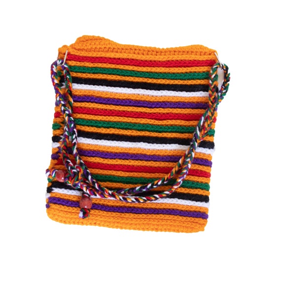 Vintage Striped Knit Purse - image 2