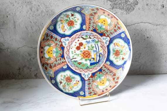 イギリス　アンティーク　IMARI イマリ　花柄陶磁器プレート 6枚セット Vintage Japanese Hand Painted Imari Plate Imari Ware Japan