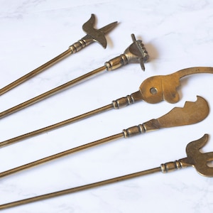 Vintage Brass Torah Reading Accessories Set of 5