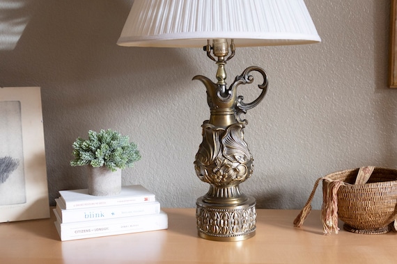 Vintage Bronze/brass Pitcher Table Lamp Victorian Style - Etsy