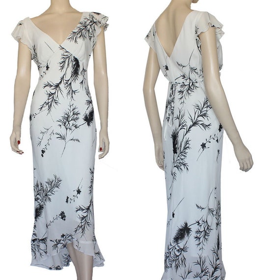 Vintage 1990's Just Choon USA Floral Maxi Dress Si