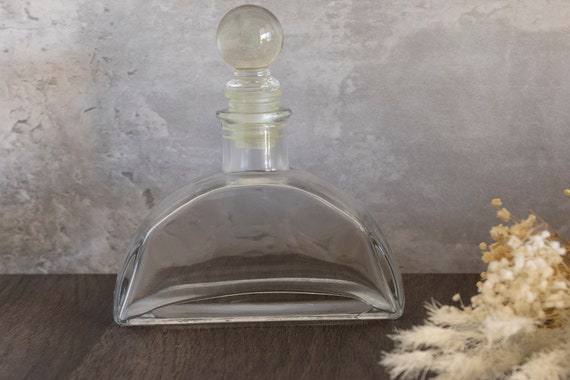 Vintage Clear Glass Perfume Bottle/ Decanter - image 4