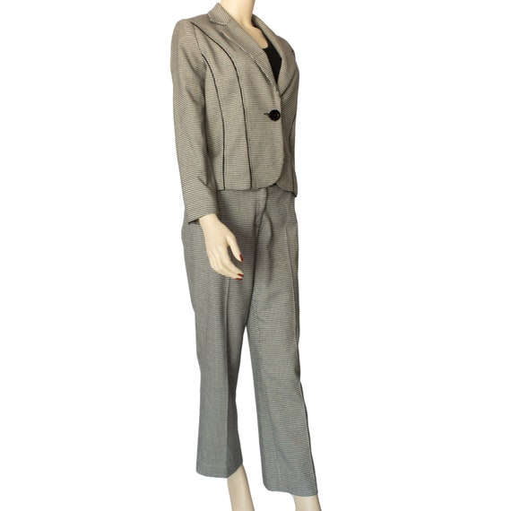 Vintage 90's Studio Petites Houndstooth Pantsuit - image 3