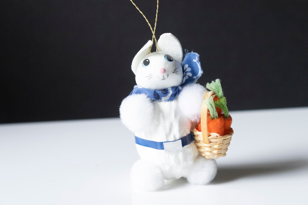 Darling Rabbit Vintage Darling Rabbit/easter Bunny Fabric Ornament - Etsy
