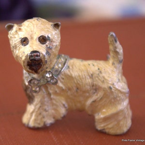 Vintage Terrier Dog Brooch Faceted Crystals-Adorable-Dog Lover Gift, Gift For Her, Dog Lover, Dog Gift, Dog Brooch, Vintage Brooch, Dog Pin