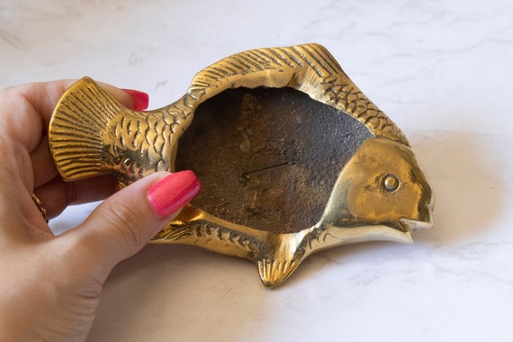 Fish Ashtray, Made of Heavy Solid Brass - Etsy