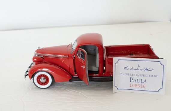 Danbury Mint Precision Diecast Model 1937 Red STUDEBAKER PICKUP 1