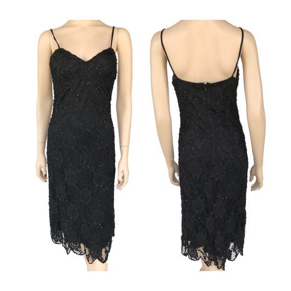 lacy black dress
