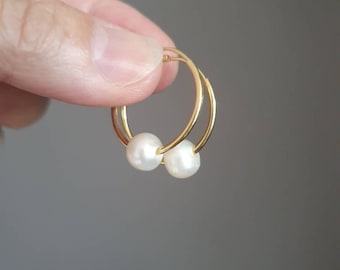 Interchangeable earrings, gold, silver, freshwater beads to change, pearls hoop earrings gold