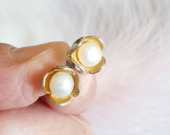 Earrings Pearl Gold Silver,Bridal Jewelry Pearl Earrings