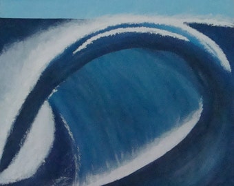 Monster Wave Original Textured Acylic Painting