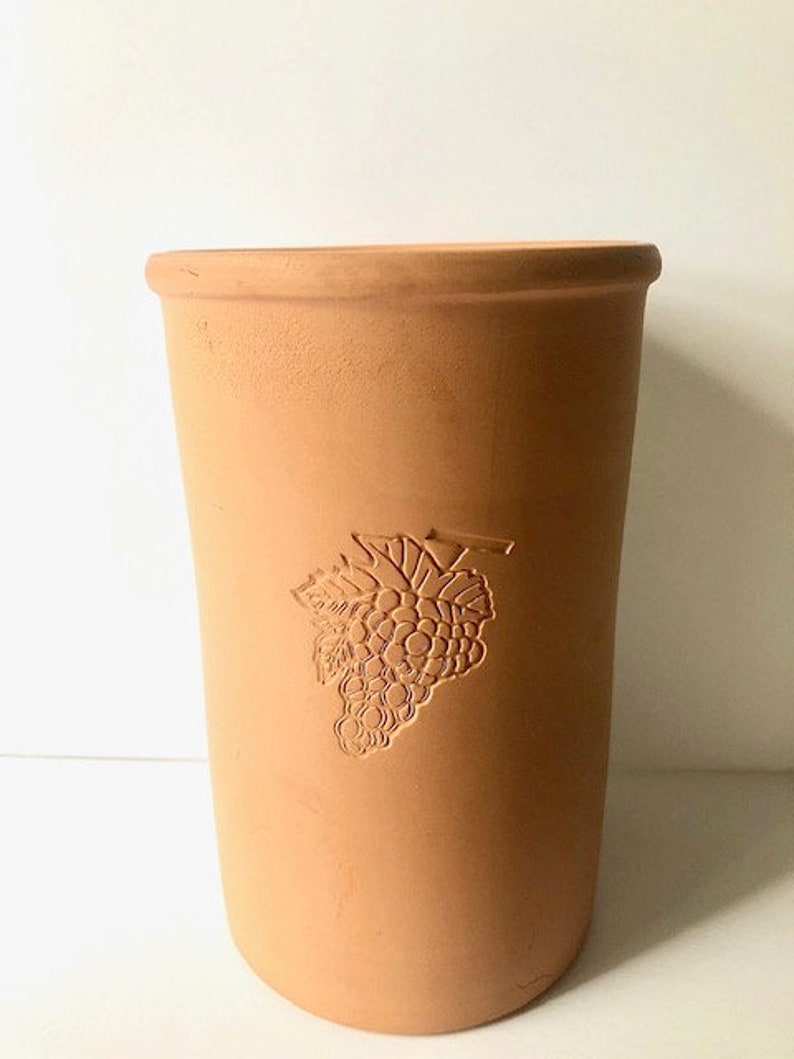 Terracotta Grapevine Wine Bottle Cooler Etsy