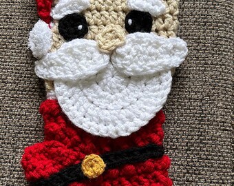 Media de Papá Noel - crochet a mano