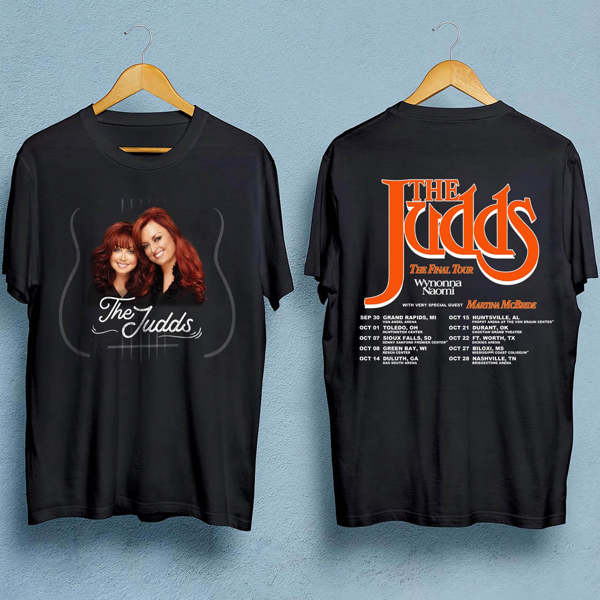 The Judds The Final Tour 2022 Zweiseitiges Tshirt The Judds The Final Tour 2022 Zweiseitiges Tshirt