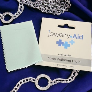 NEW! Jewelry Aid Anti-Tarnish Jewelry Polishing Cloth, Tarnish Remover for Silver, Gold and More!