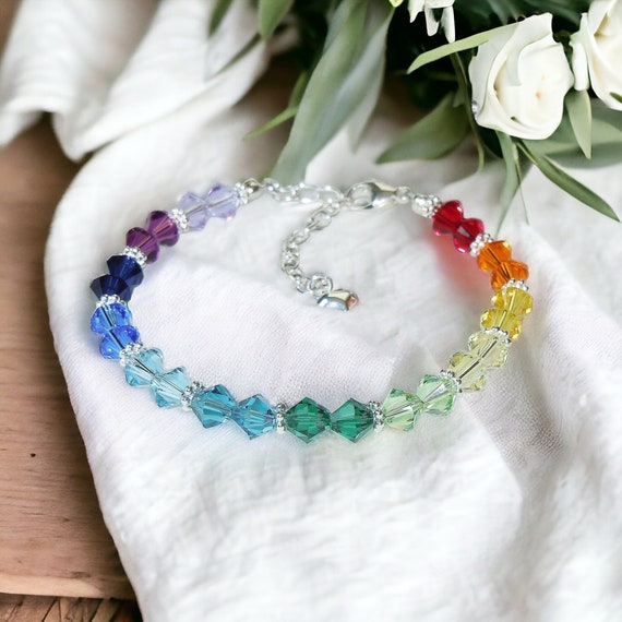 Swarovski crystal beads bracelet best sale