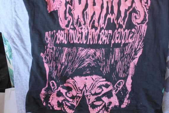 WOMENS PSYCHOBILLY T-SHIRT THE CRAMPS SPANK N ROLL GARAGE LUX BONDAGE S-2XL