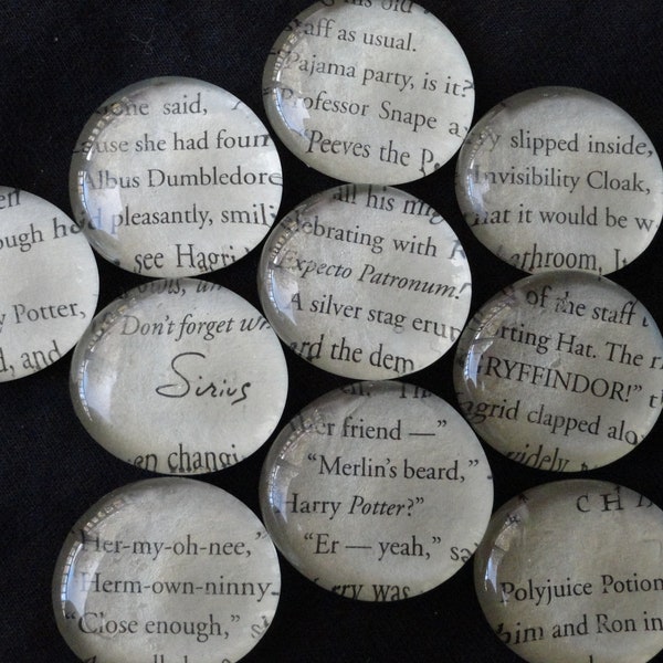 Harry Potter Text Magnets set of 8