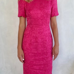 Vintage 80s TALBOTS Tailored Pink Mini Dress XS / Small / 4 image 4