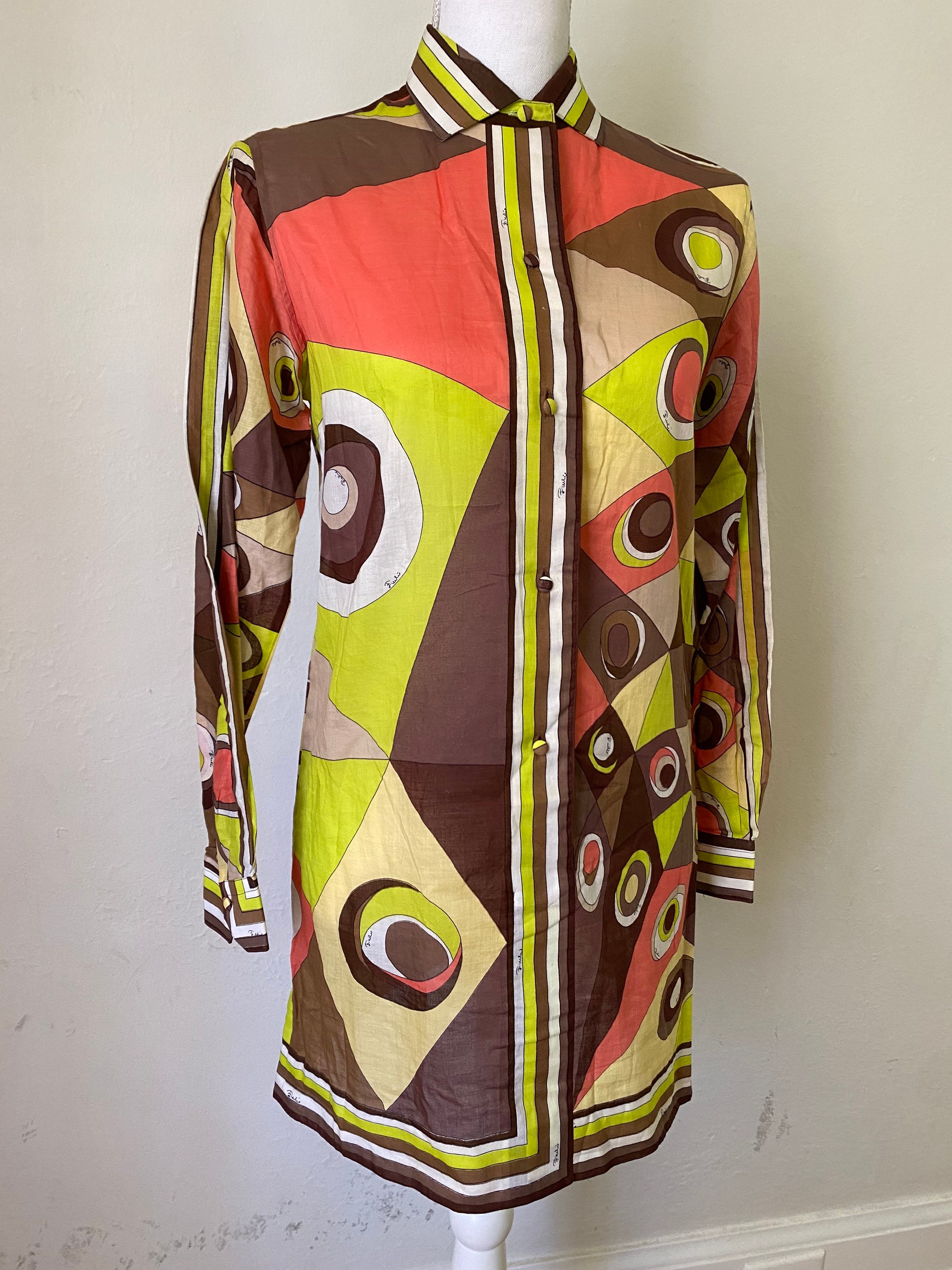 Emilio Pucci 1960s 1970s 1980s vintage retro dresses coats jackets 