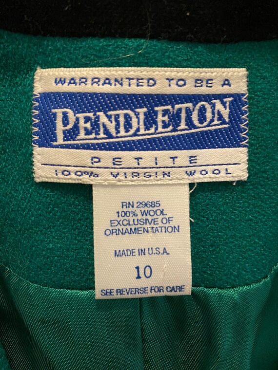 Gorgeous 70s Vintage PENDLETON Equestrian Wool & … - image 10