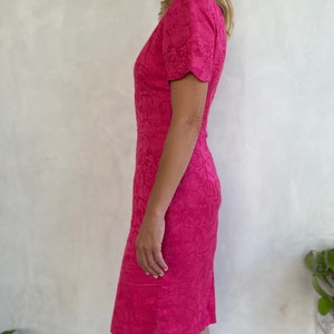 Vintage 80s TALBOTS Tailored Pink Mini Dress XS / Small / 4 image 5