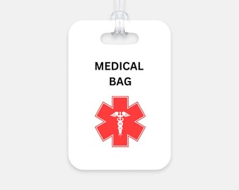 Airline Medical Bag Law Tag