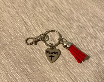 Diabetes Medical Alert Keychain