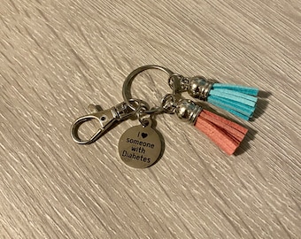 I Love Someone with Diabetes Keychain