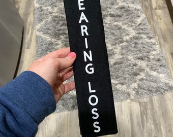 Hearing Loss Medical Alert Seatbelt Cover - Special Needs Safety