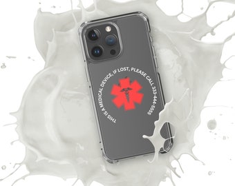 Customizable Medical Device Clear Case for iPhone®