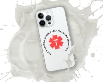 Customizable Medical Device Clear Case for iPhone®