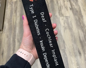 Personalized Medical Alert Seatbelt Cover - Any Medical Condition