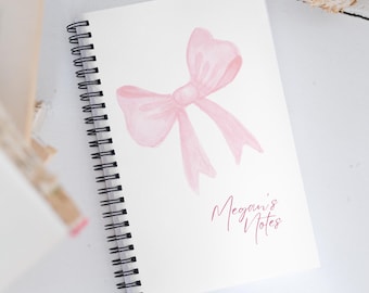 Personalized Bow Notebook