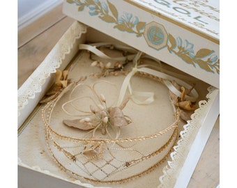 Stunning Antique Parisian Bridal Crown with Original Box