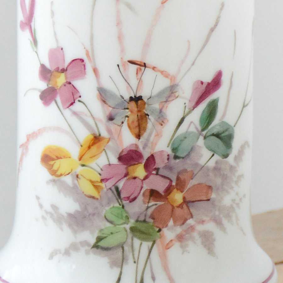 ゴージャスなアンティークフランス製手描きオパーリン花瓶 - Etsy 日本