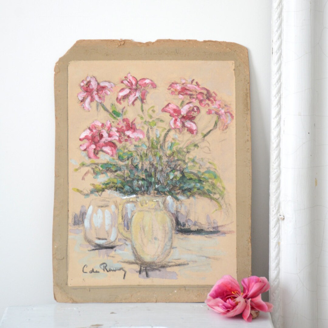 ヴィンテージフランス水彩画 - Etsy 日本