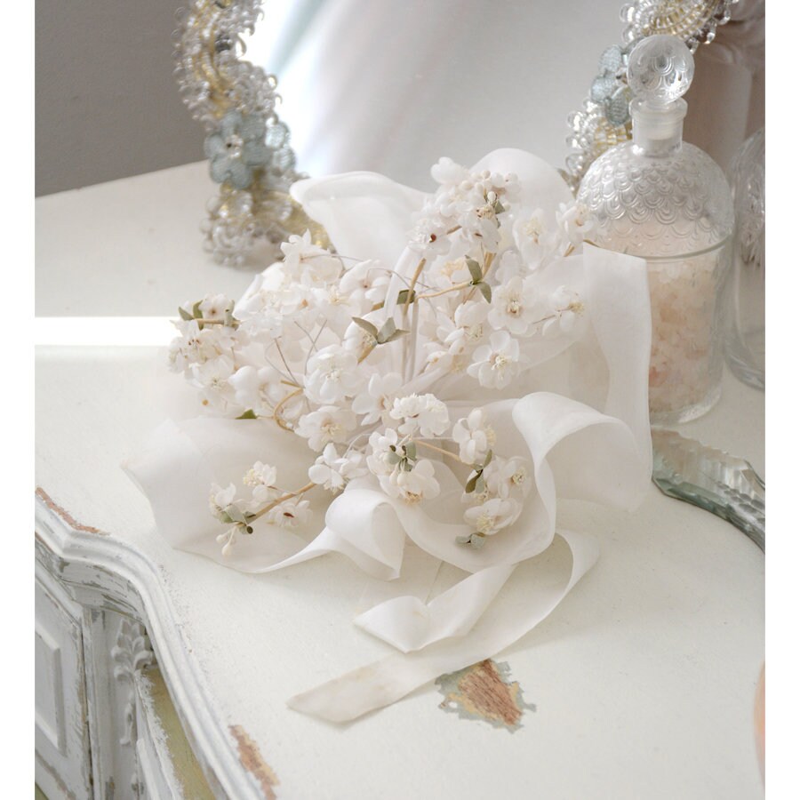 Magnifique Bouquet de Mariée Français Années 1920